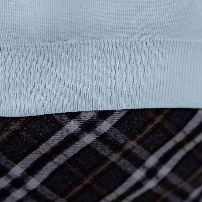 Moka Na Women's Contrast Sailor Collar Knit Top