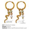 Fashion Multi-Element Diy Earrings Stainless Steel Gold-Plated Light Luxury High-End Earrings Jewelry Women