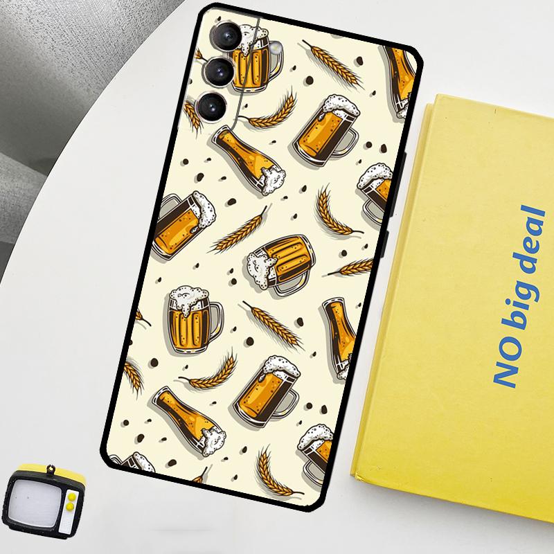Alcohol Beers Drink Beer Phone Case For Samsung Galaxy S26 S25 S24 Ultra S20 S21 S22 S23 Plus S10 S24 FE S25 FE Cover