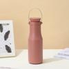 Stainless Steel Vacuum Insulated Travel Water Bottle With Handle 470ml Double Wall Leakproof Sports Flask Outdoor Hiking Gym