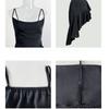 Summer Sexy Halter Evening Gown Back Crisscross Slim Fit Ruffle Hem Nightgown Loungewear 699 Versatile Elegant Sleepwear Suitable for Light Outings