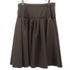 FOXEY NEW YORK Made In Japan Midi Length Pleated Skirt 40 Brown Women Used