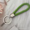 Gevlochten Lederen Touw Sleutelhanger met Poppenhanger - Modieus en Creatief Accessoire