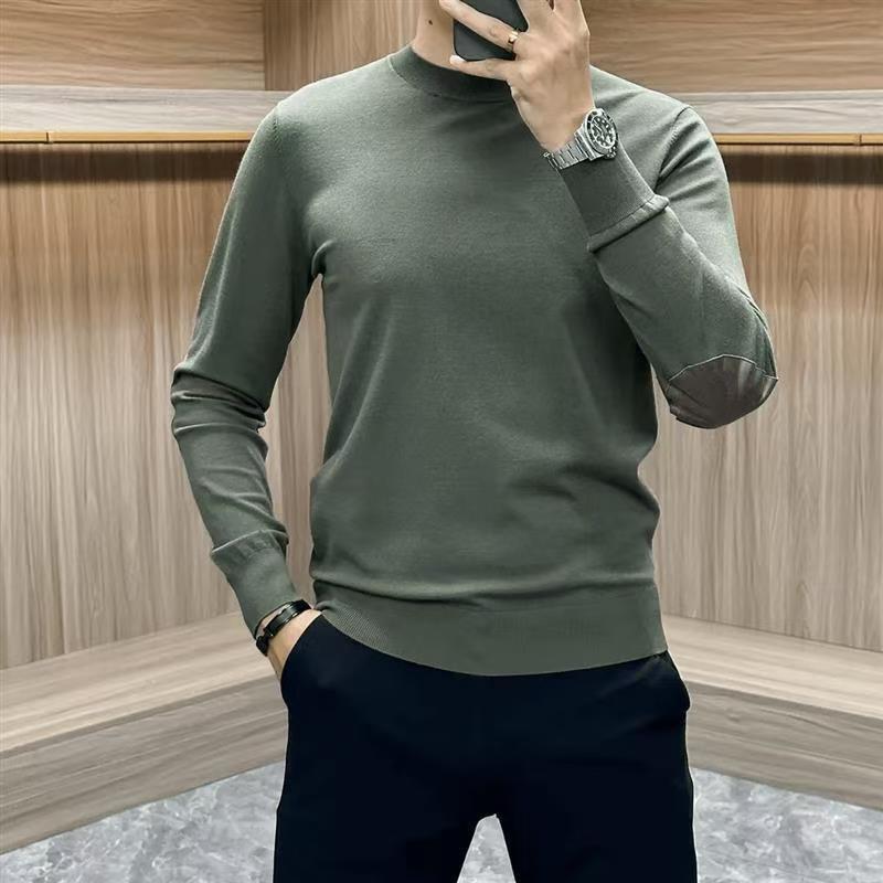2024 Autumn Men's High-Stretch Knit Long Sleeve Base Layer Shirt