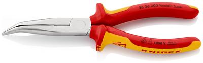 Knipex Snipe Nose Side Cutting Pliers 26 200 SB On a (200 Mm) (Product self-Service Card/in Blister), Multi-Colour