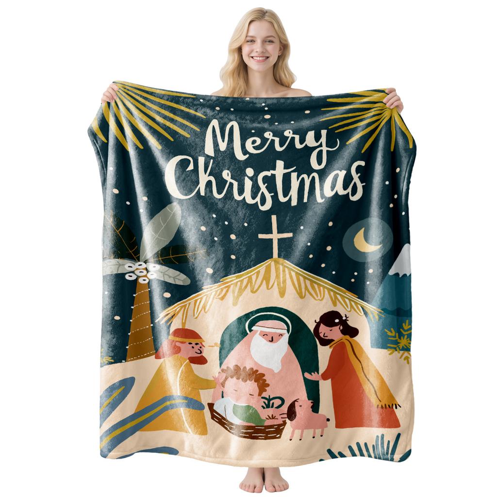 2026 Christmas flannel blanket is universal for all seasons