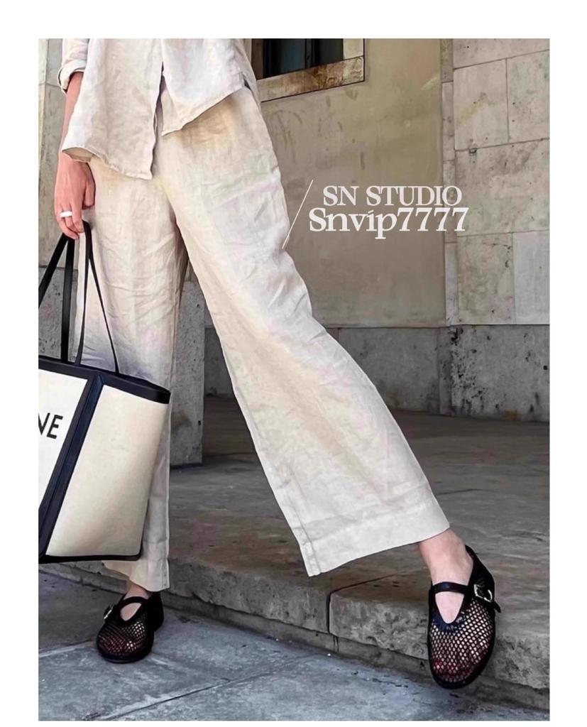 French Hollow Ballet Shoes Women's Flat Bottom One-word Buckle Metal Mesh Mary Jane Shoes Women's Niche Design Single Shoes