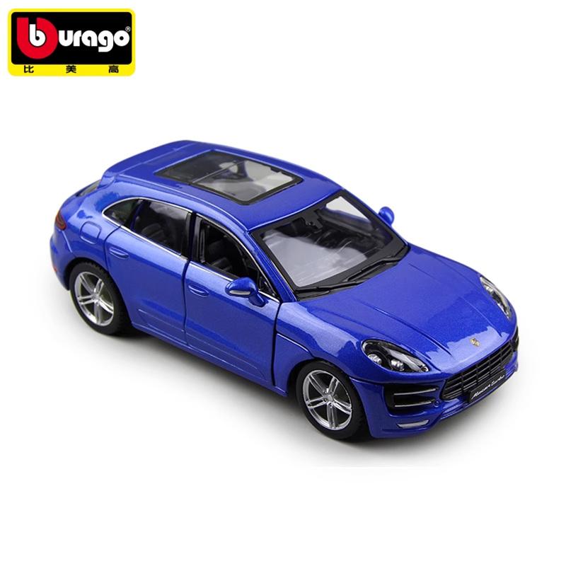 

Bburago 1:24 Porsche Macan SUV Alloy Luxy Car Model Diecast Metal Toy Off-road Vehicle Car Model Simulation Collection Kids Gift синій