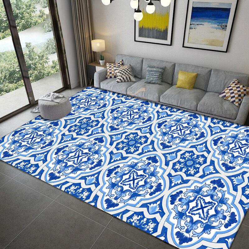 Ковер с персидским узором, кухонный коврик, коврик для входа, украшение пола для спальни, ковер для гостиной, противоскользящий коврик для ванной комнаты 40cm by 60cm