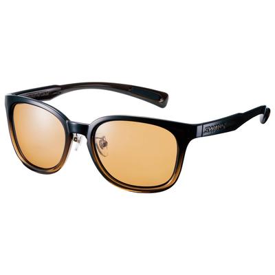 Sunglasses DF Pathway Polarized Lens Model CBR Clear Brown Half X Clear Brown [SWANS] PW-0065