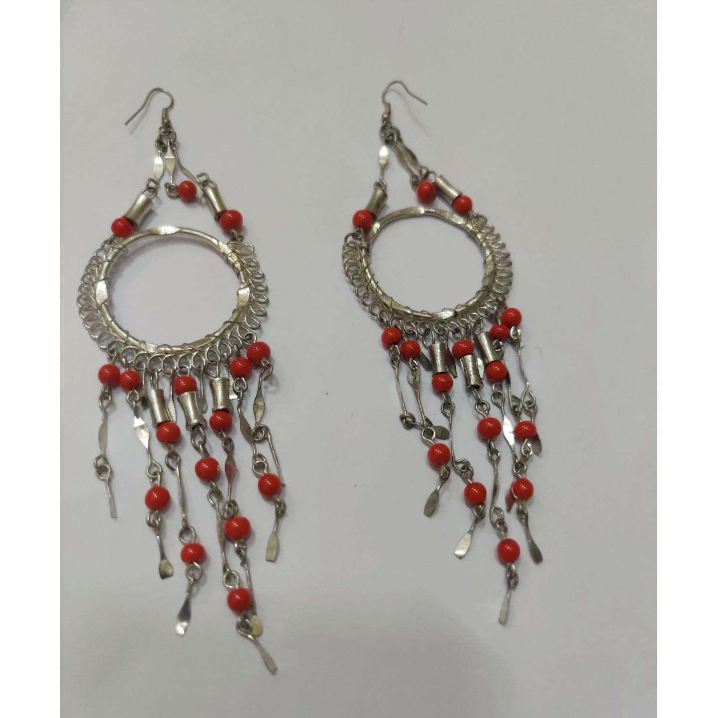 

@ Beautiful Design Long Oxidised Silver Earrings For Women Zr-1540-60%Off