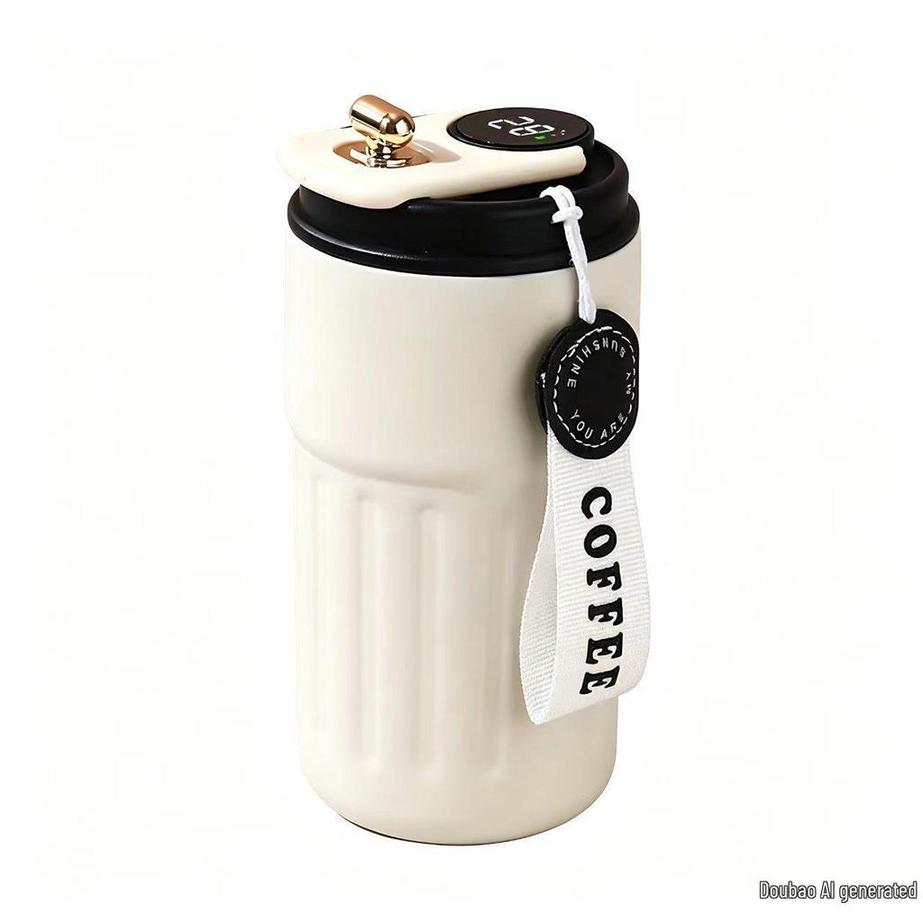 316 Stainless Steel Smart Display Insulated Coffee Mug, Large Capacity with Custom Logo