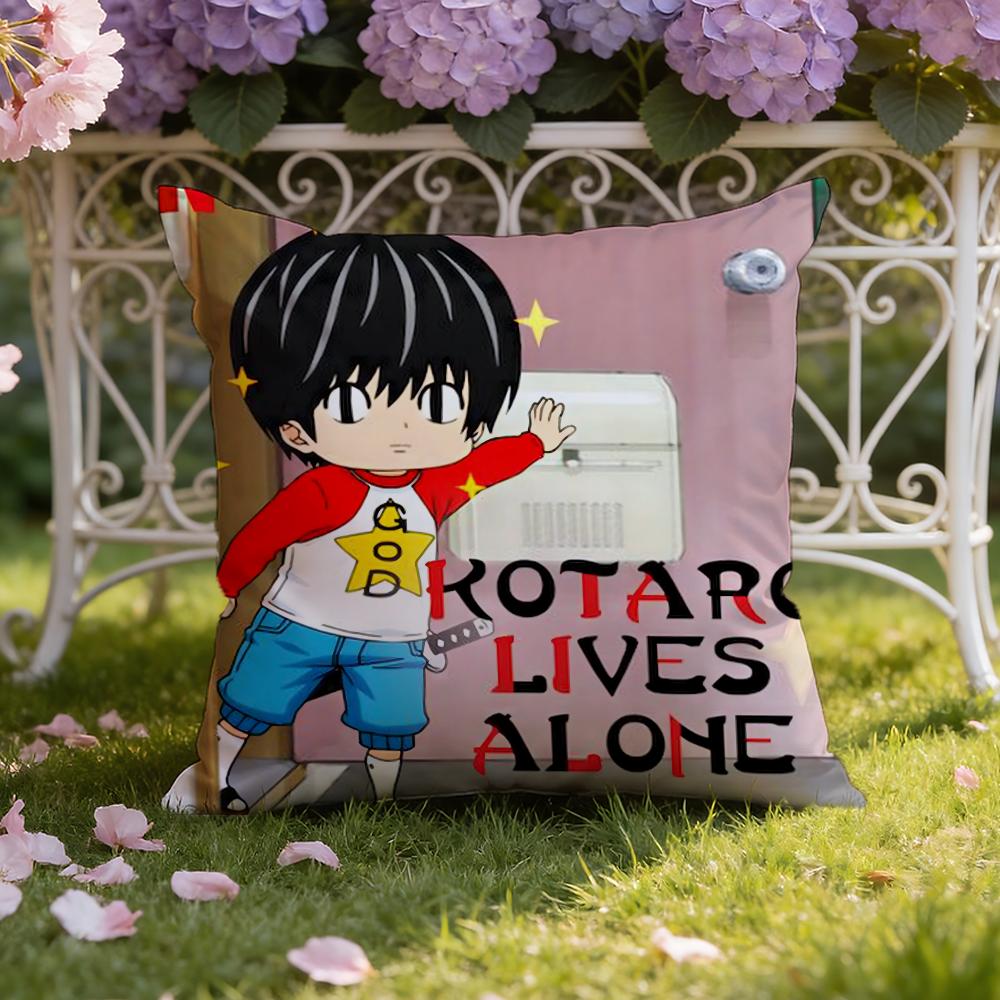 K-Kotaro Lives Alone Cushion Cover Home & Car Dual-Scene Pillow Cover: Reversible for Premium Comfort