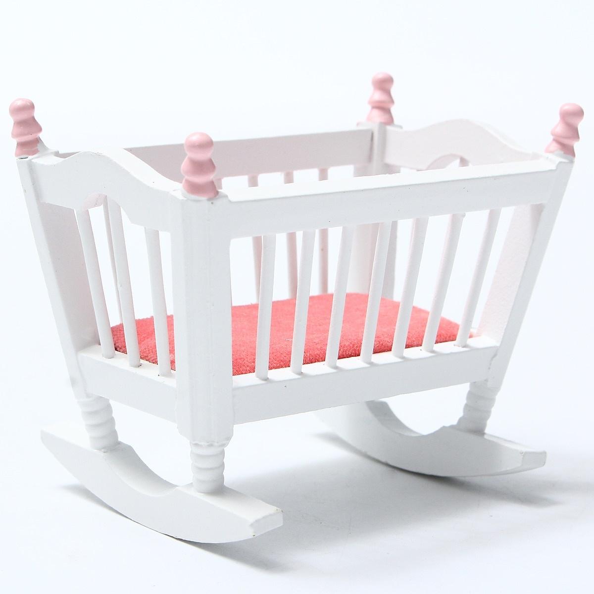 6 шт. / Компл. Деревянный DIY мини кукольный домик мебель для спальни набор игрушек 1/12 — фото 3