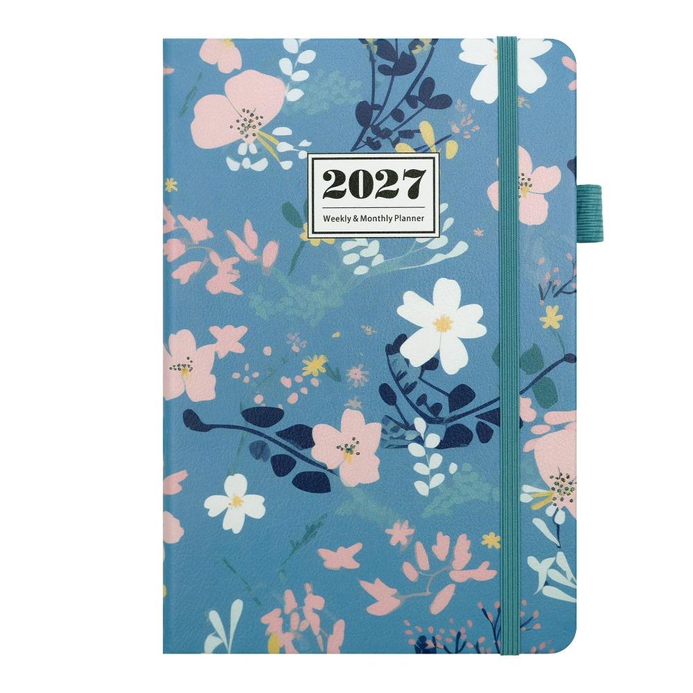 English A5 Agenda Planning Notebook Flower Design To-do List Notebook Diary Writing Pads  Business