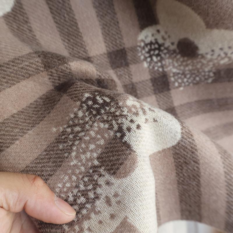 

Elegant imitation cashmere shawl women s autumn and winter new printed long scarf casual thickened warm student scarf 185 червоний