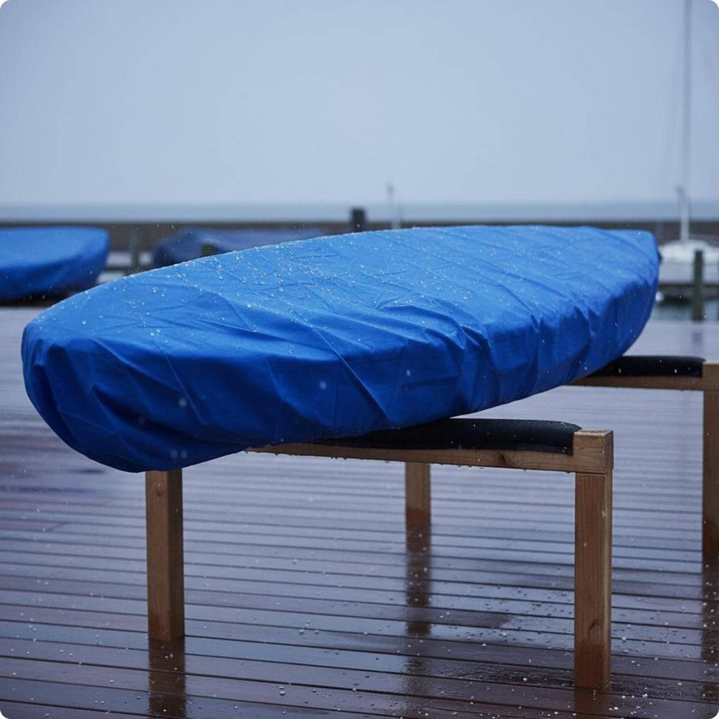 210D Oxford Kayak Cover Sunproof Waterproof Dustproof for Travel