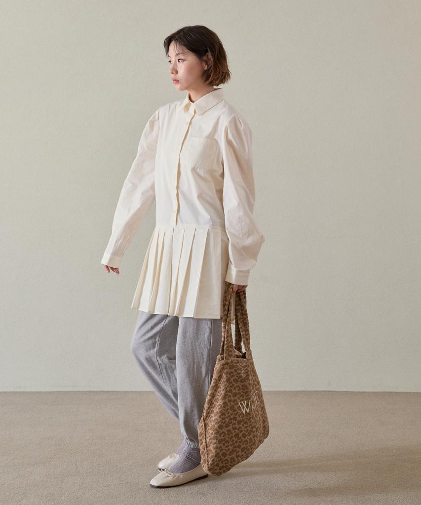 Wioe Leopard Corduroy Bag_Beige