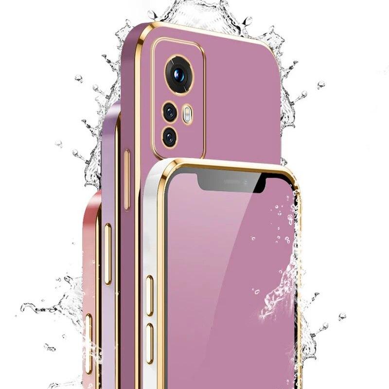 Für Xiaomi 12 lite Fall Mi 12 Pro Telefon Fall MI 12T Pro mi 12 12s 12x xiaomi 12T 12 Luxus Quadratische Beschichtung Stoßfest Zurück Abdeckung