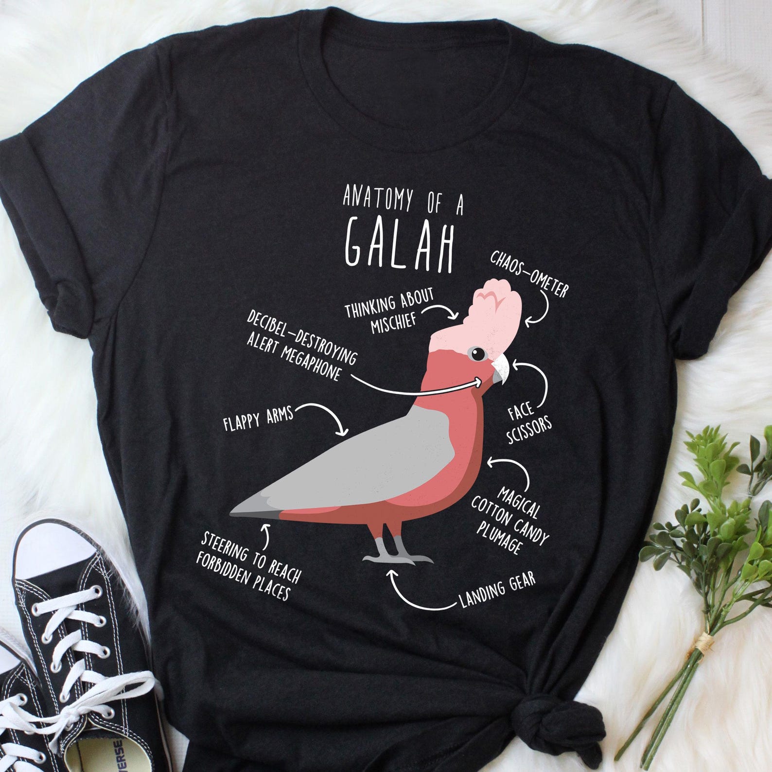 Galah Shirt, , , Funny Parrot Lover Gift, Cute Pet Rose-Breasted Cockatoo T-shirt, Bird, Cockatoo Mom Cockatoo Dad Australian Animal 120