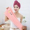 4 Dry Hair Hats Embroidered with Water Absorbing Dry Hair Towels, Triangular Hats for Women's Long Hair Towels, Shower Hats.