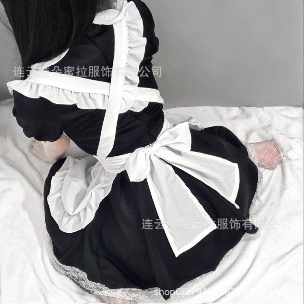 Set Lenjerie Sexy Domila Pijamale Seducție Qqny Angro Dragoste Gol Costum Maid Cosplay