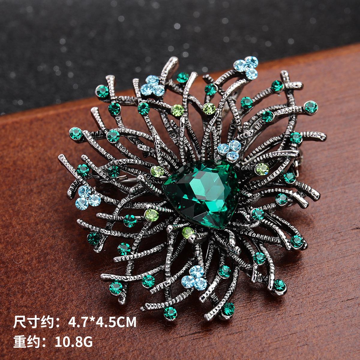 

Бриллиантовая модная ретро-брошь в стиле темперамент, брошь высокого класса, нишевый дизайн, большая одежда с аксессуарами