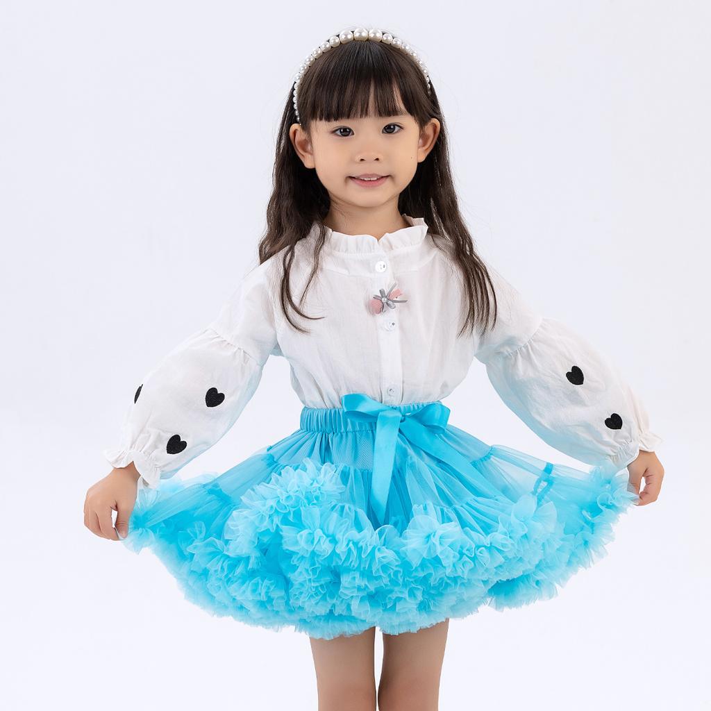 Girls Tulle Skirt Baby Children Tutu Pettiskirt Skirt Kids Fluffy Ballet Skirt Party Princess Girl Clothes