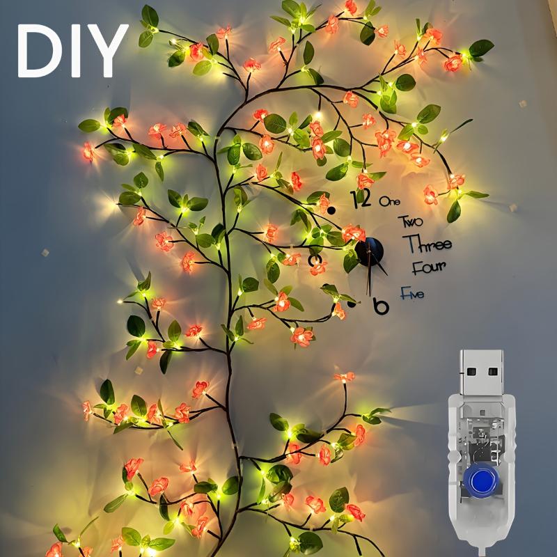 Led Vines Light Strings Willow Vine Branch Diy Light For Room Wall Wedding Party Decor Festival Decorations Garland Light
