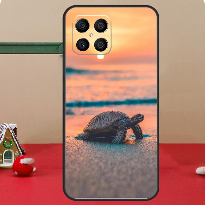 Swimming Freshwater Sea Turtles Case For Honor Magic 6 7 8 Pro Honor 400 200 70 90 Lite X8c X8b X9a X9b X9c X9d Win RT Cover