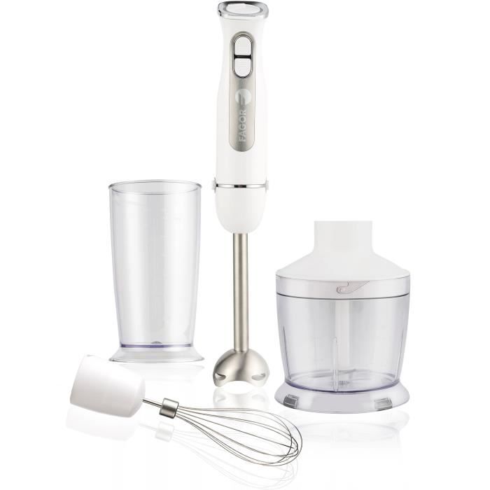 Set mixeur plongeant - FAGOR - FG349 – 1000 W – 12 vitesses + pulse - Blanc