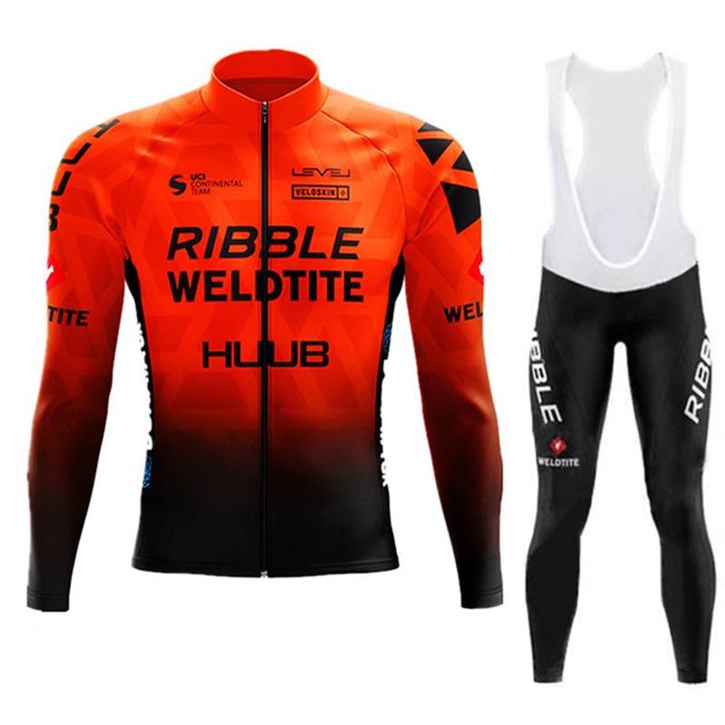 Long Sleeve  Sweat-absorbing Quick-drying Highway Spring and Autumn Men's and Women's Cycling Suit 2026 Autumn Breathable Cycling Suit Set