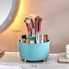 360 Rotating Makeup Brush Holder Desktop Cosmetic Organizer Rotating Desktop Storage Box Portable Lipstick Eyeliner Holder