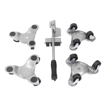 4PCS Furniture Moving Wheel with Lifter Triangular Iron Moving Dolly Set for Home Heavy Goods