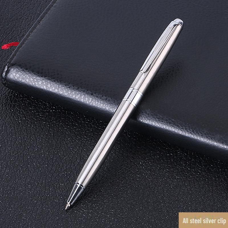 Laser Engraved Metal Rotating Ballpoint Pen - Personalized Business Gift Pen