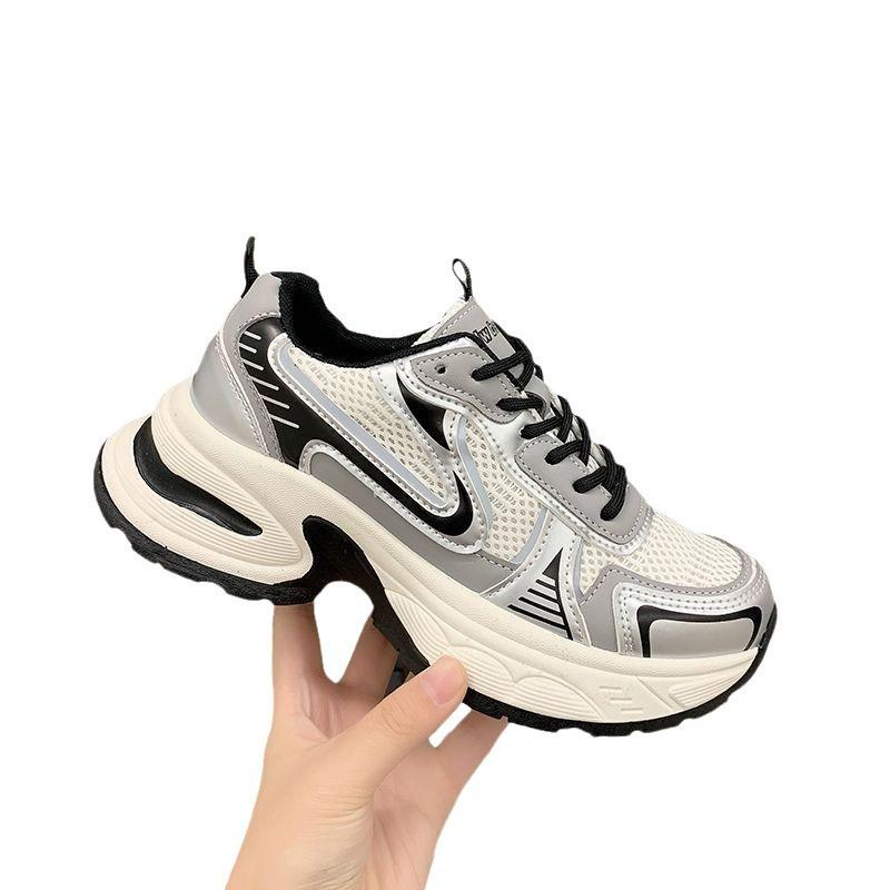Zhao Ruth silver platform dad 22 summer breathable increase casual sports shoes ins tide