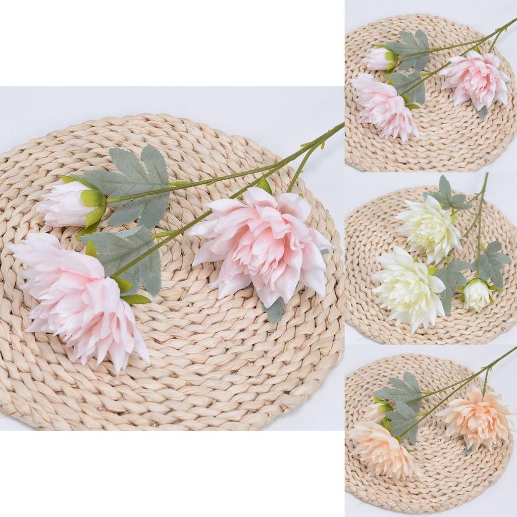 Silk Flowers Dahlia Pinnata Artificial Bridal Decoration For Wedding Ceremony And Party