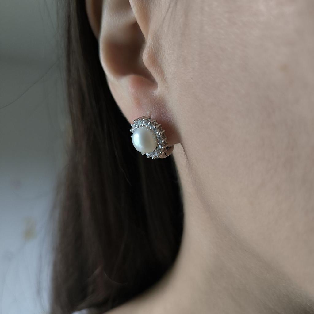 Cercei din argint cu perle naturale (2197980)