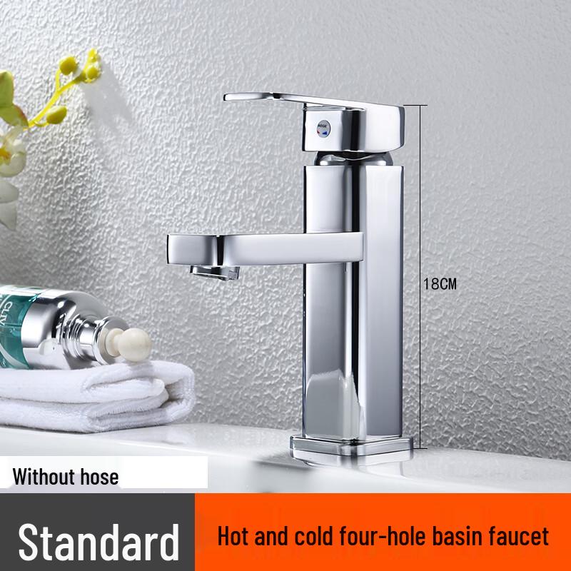 

TLXT Square Basin Faucet with Hot & Cold Water