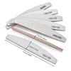 5Pcs/Lot Sharply Nail Buffing Blocks Double Sided Grit Sanding Sticks Half Moon Design Travel Friendly Nail Care Kit