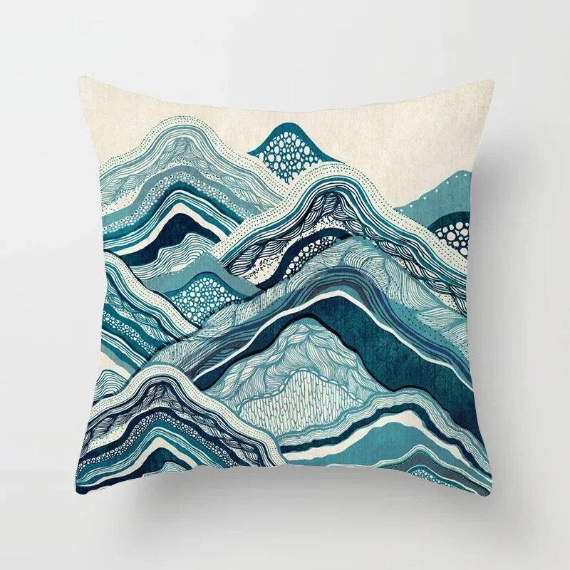 45x45cm Colorful Abstract Mandala Print Pillowcase Comfortable Sofa Car Seat Waist Cushion  Cover Modern Home Decor