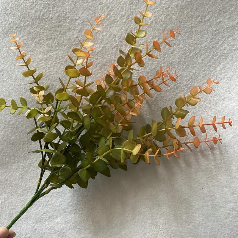 Artificial Eucalyptus Stems Plastic Faux Plants For Tabletop Decoration Gift
