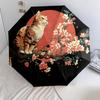 Branch Bird  Pattern, Automatic Folding Umbrella, Portable and Foldable Design, 8 Ribs, a Christmas or Birthday Gift.