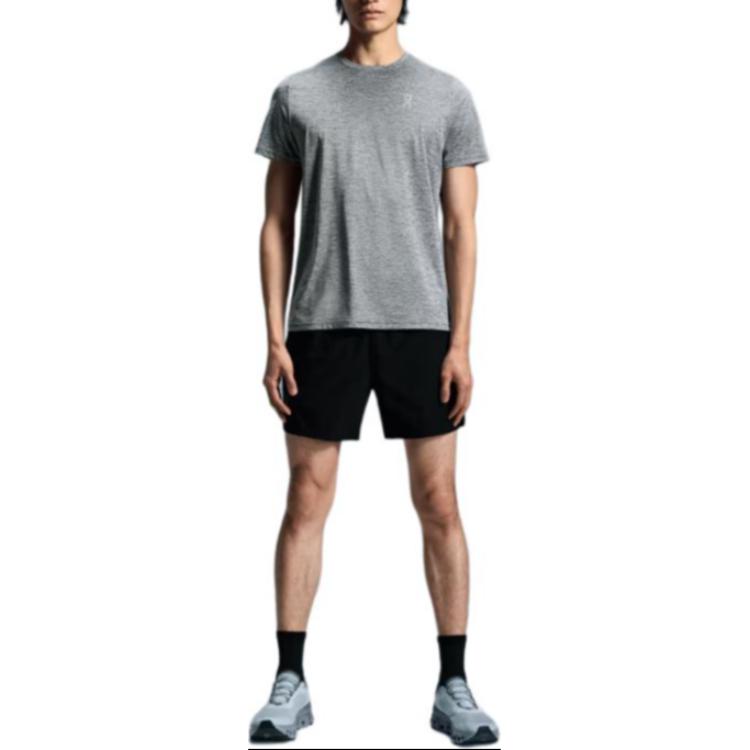 On Round Neck Pullover Short Sleeve T-Shirt Men Tops Gray 1ME10431732