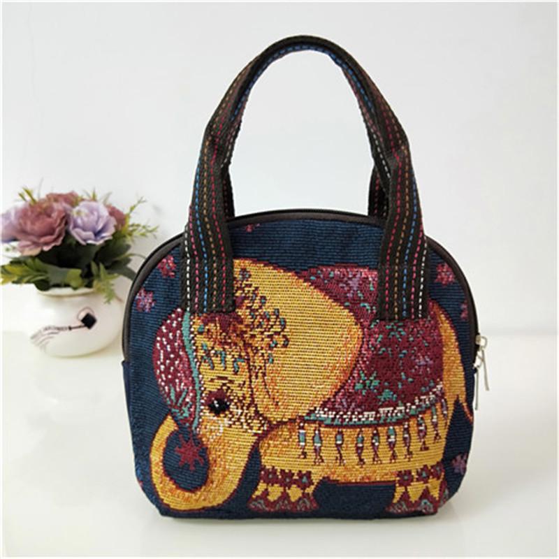2025 Ethnic Style Embroidered Shell-Shaped Canvas Handbag: Cell Phone, Coin, and Shopping Bag