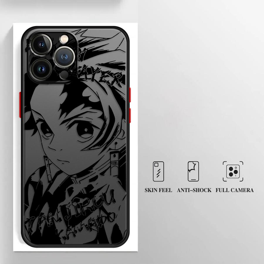 Japanese Cool Tanjirou Case for Apple iPhone XR 16 14 8 7 SE 12 13 Mini 11 XS 11 Plus 15 Pro MAX Soft Cover 12Pro 16 Plus 14Pro