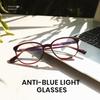 Cyxus Blue Light Blocking Boston UV Unisex Glasses, Non-Prescription, Frame, Protection, Stylish, (8149T26 Purple)