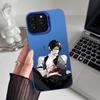 Black Butler Phone Case For iPhone 16 15 14 13 12 11 Plus Pro Max multicolor Aurora laser Shockproof Funda Cover