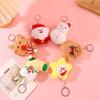 1PC Ornament Plush Keychains Gift Bag Charm Keyring Bag Pendants Cute Christmas Plush Doll Bag Accessories Christmas
