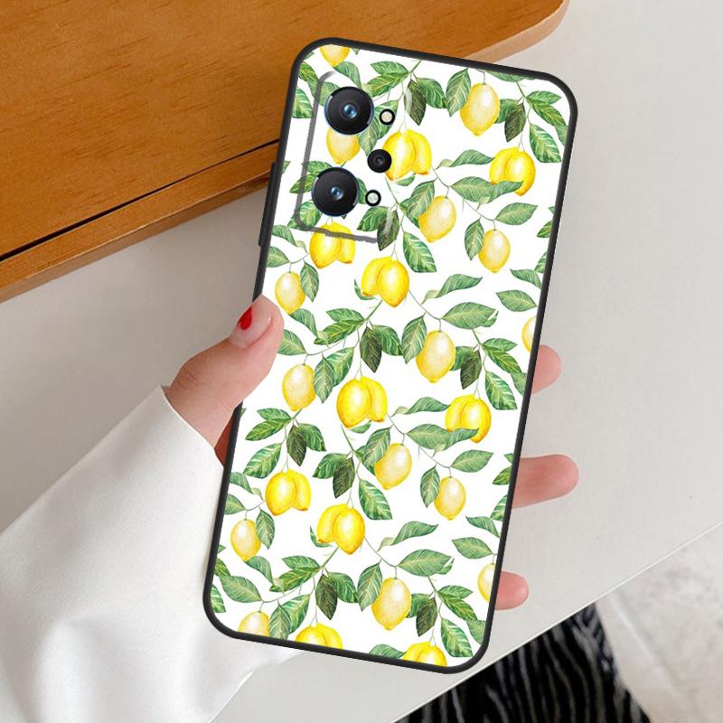 Summer Fruit Lemon For Realme GT7 GT6 15 Pro 10 11 12 13 14 Pro Plus C65 C63 C61 C55 C51 C53 C35 C75 C67 Case
